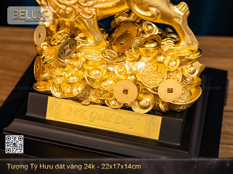 Tượng Tỳ Hưu Dát Vàng 24k – Tuyệt Tác Chiêu Tài Khai Vận Và Nghệ Thuật Decor Đẳng Cấp